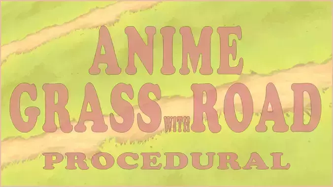 Grass Road Stylized Material Texture