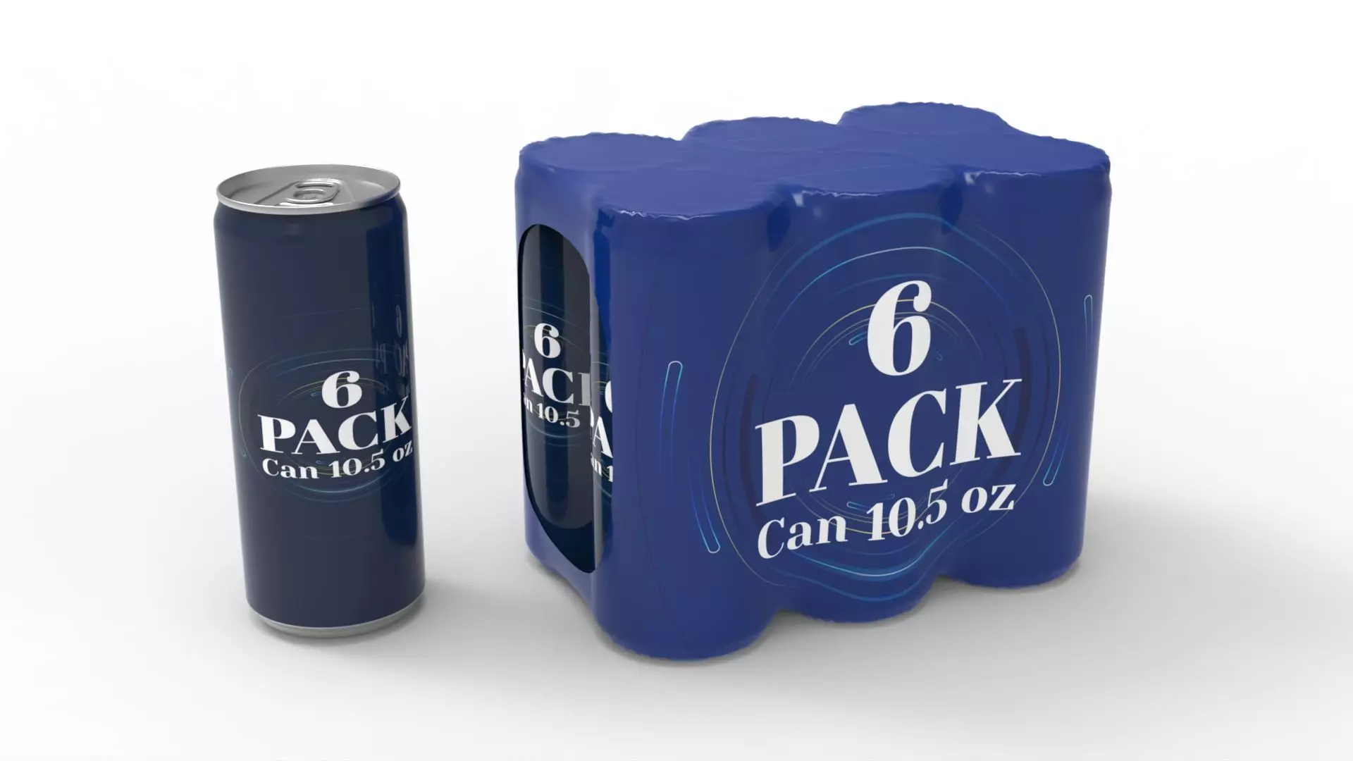 Six pack packaging beverage soda cans 10-5oz - 310ml Texture_0