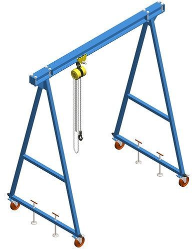 Light Gantry Crane 3D model