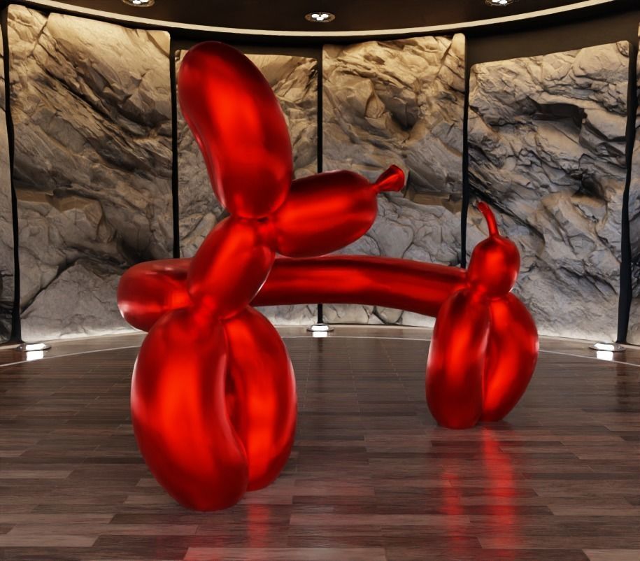 Balloon Dog Large Toy Fan Art 3D print model_6