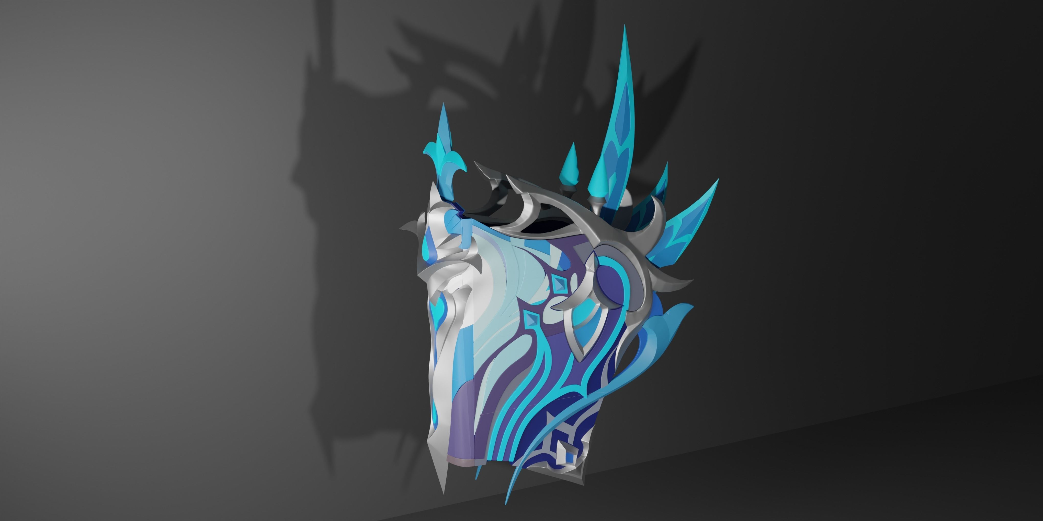 Genshin impact Neuvillette Catalyst Tome of the Eternal Flow 3D print model_2