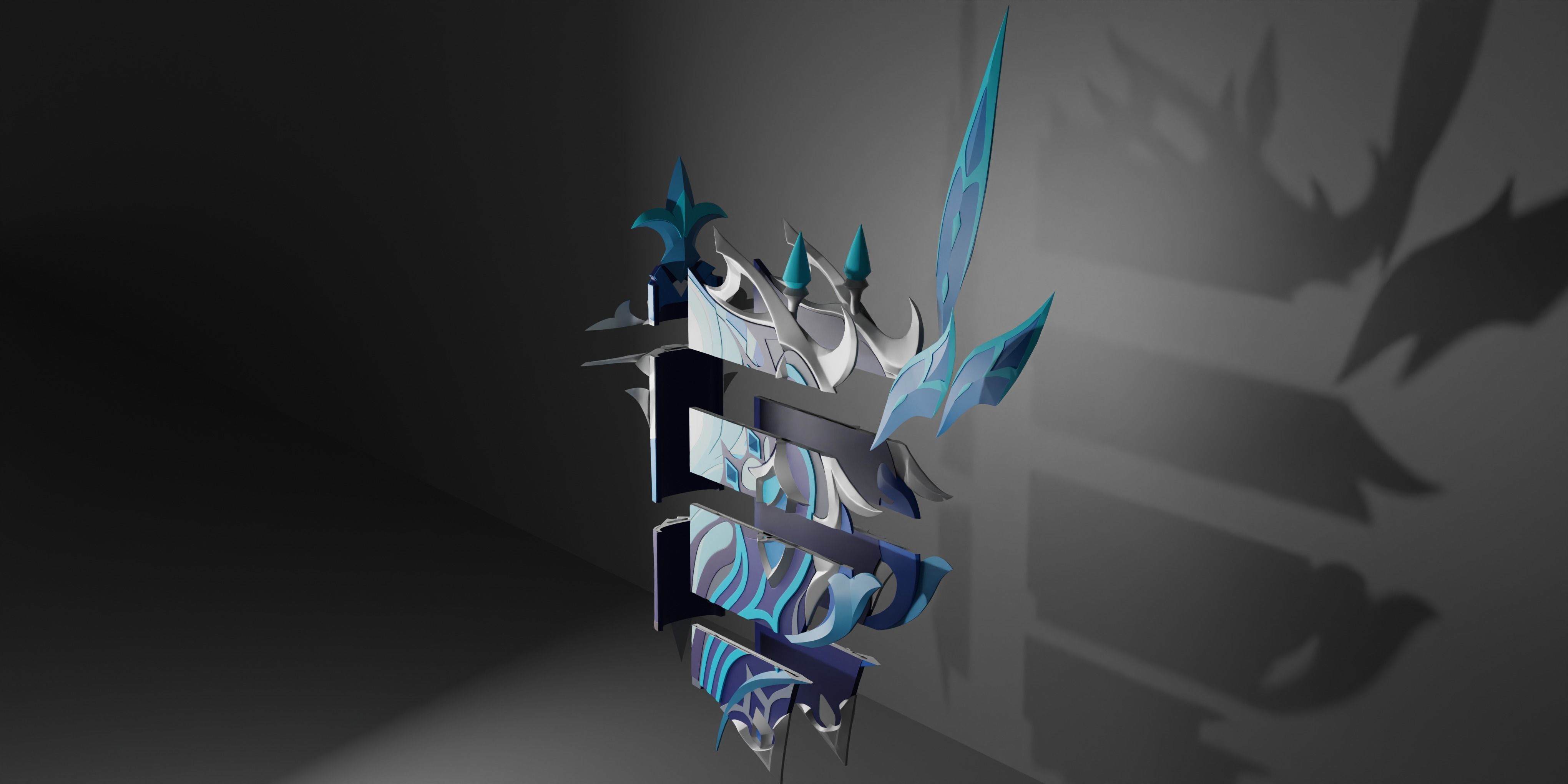 Genshin impact Neuvillette Catalyst Tome of the Eternal Flow 3D print model_7