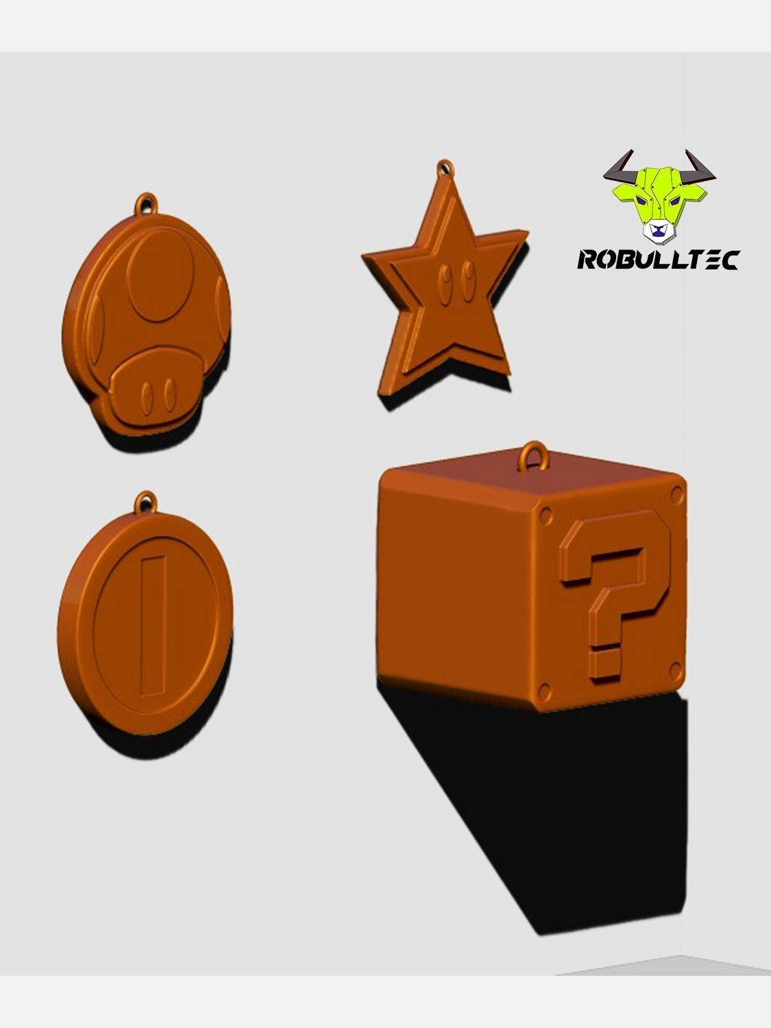 Christmas Mario 3D print model_1