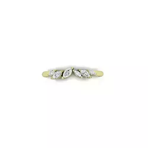 Marquis Stackable Wedding Band 3D print model
