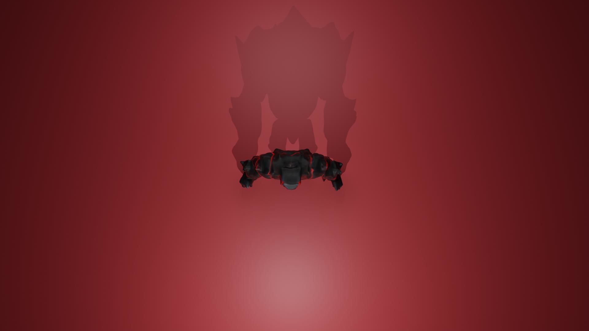 Red Golem 3D model_3