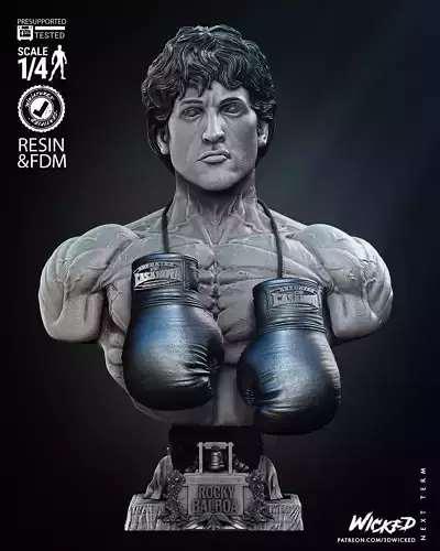 Wicked Movies Rocky Bust Tested for 3D printing  3D print model