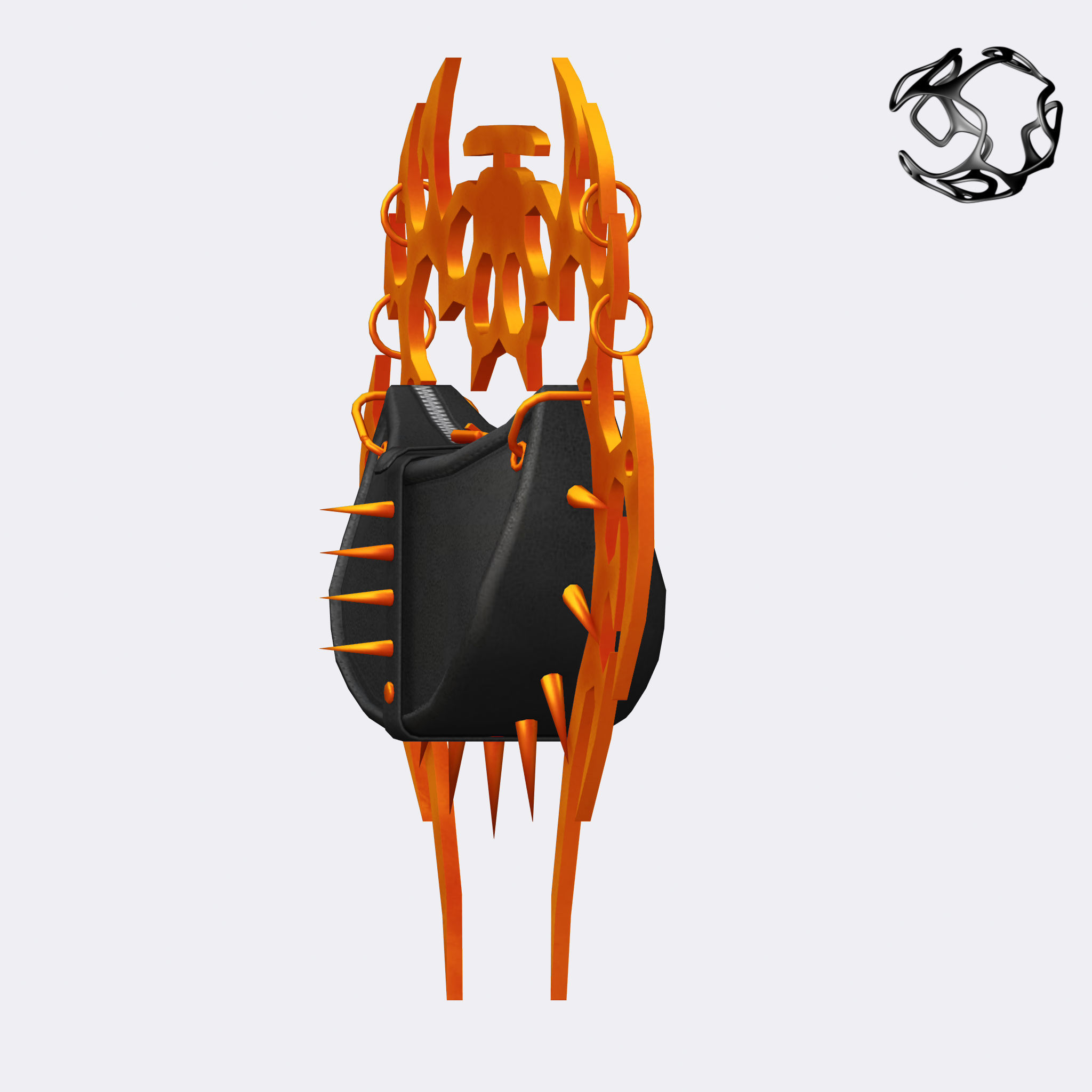 Cybr Bag - Game Ready Low-poly 3D model_5