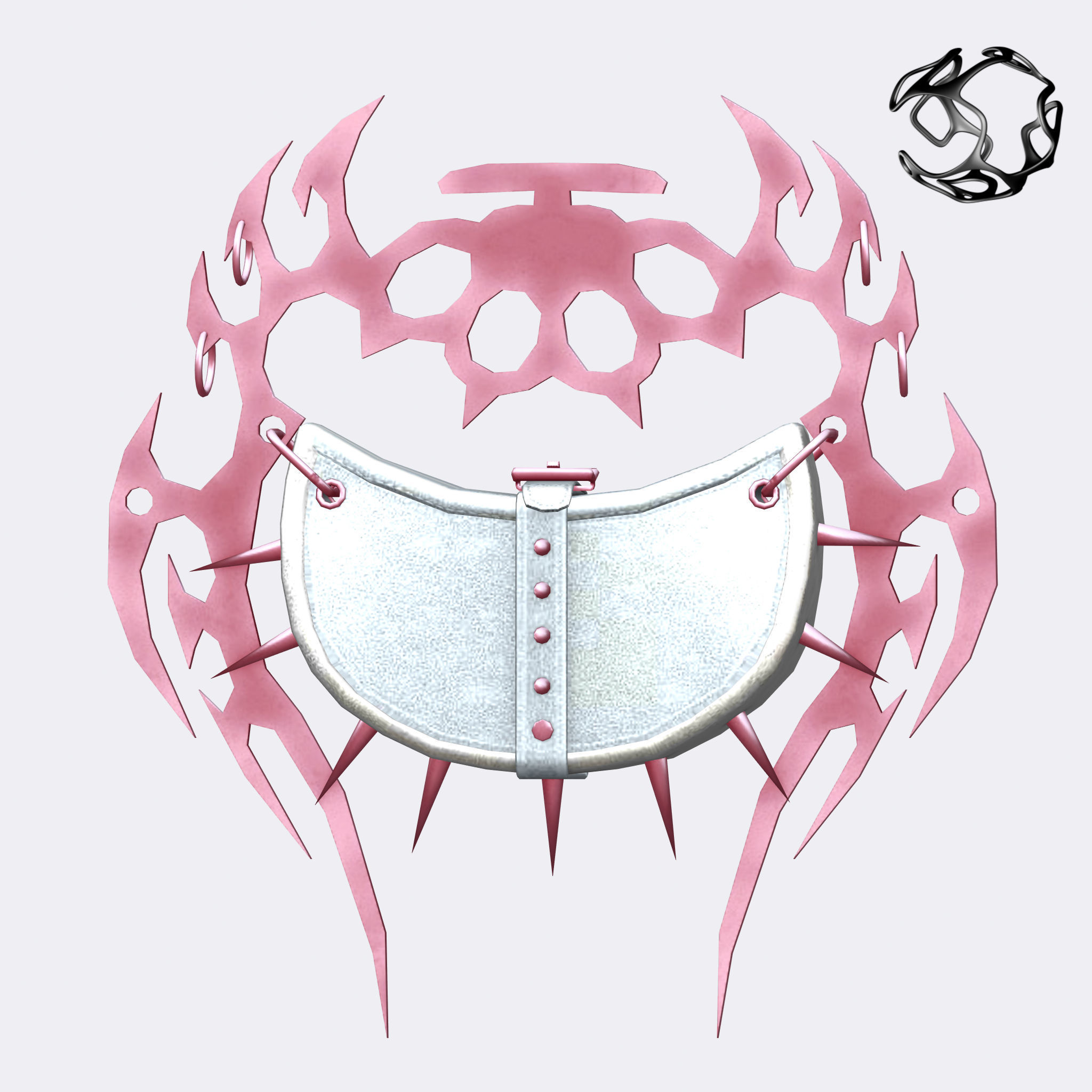 Cybr Bag - Game Ready Low-poly 3D model_7