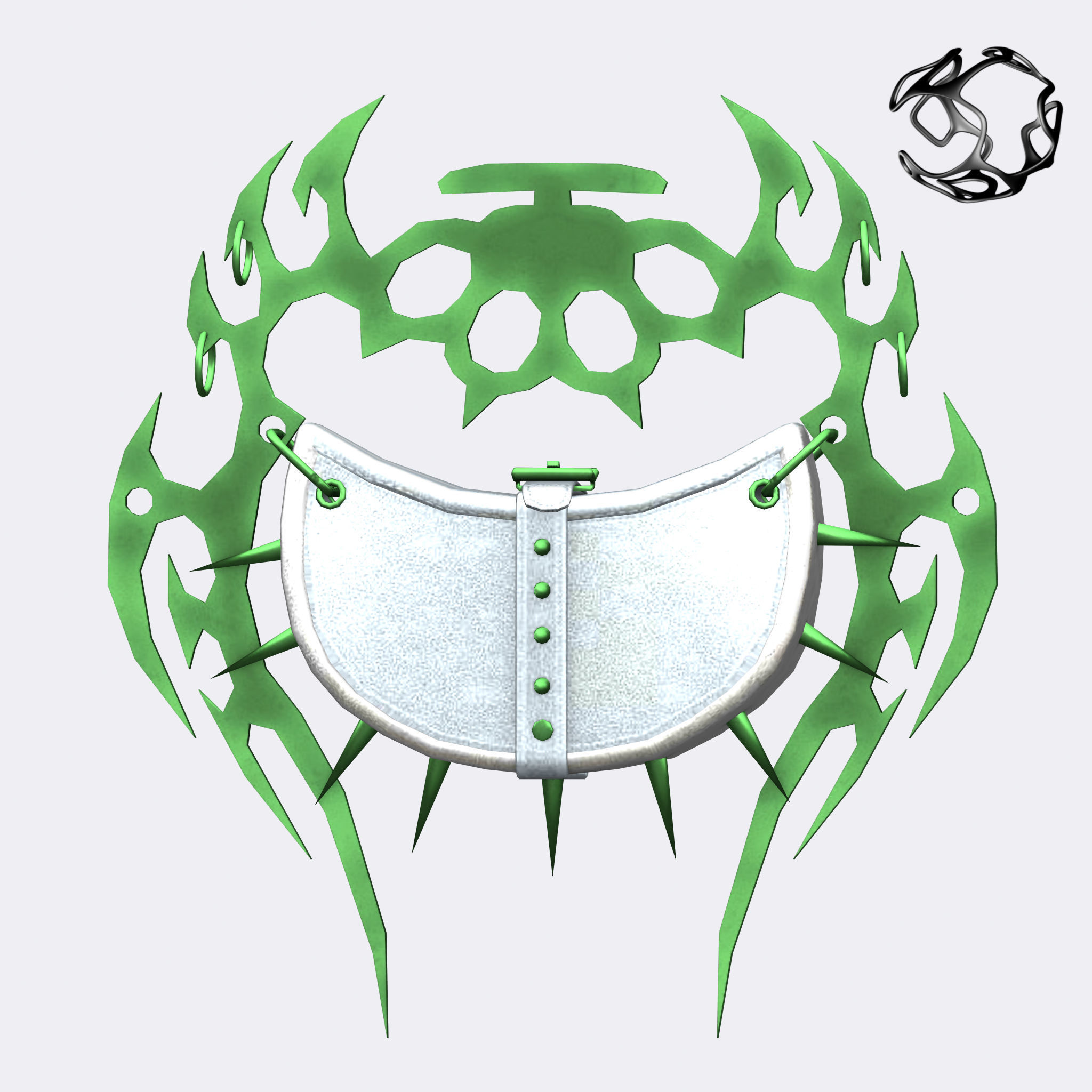 Cybr Bag - Game Ready Low-poly 3D model_1