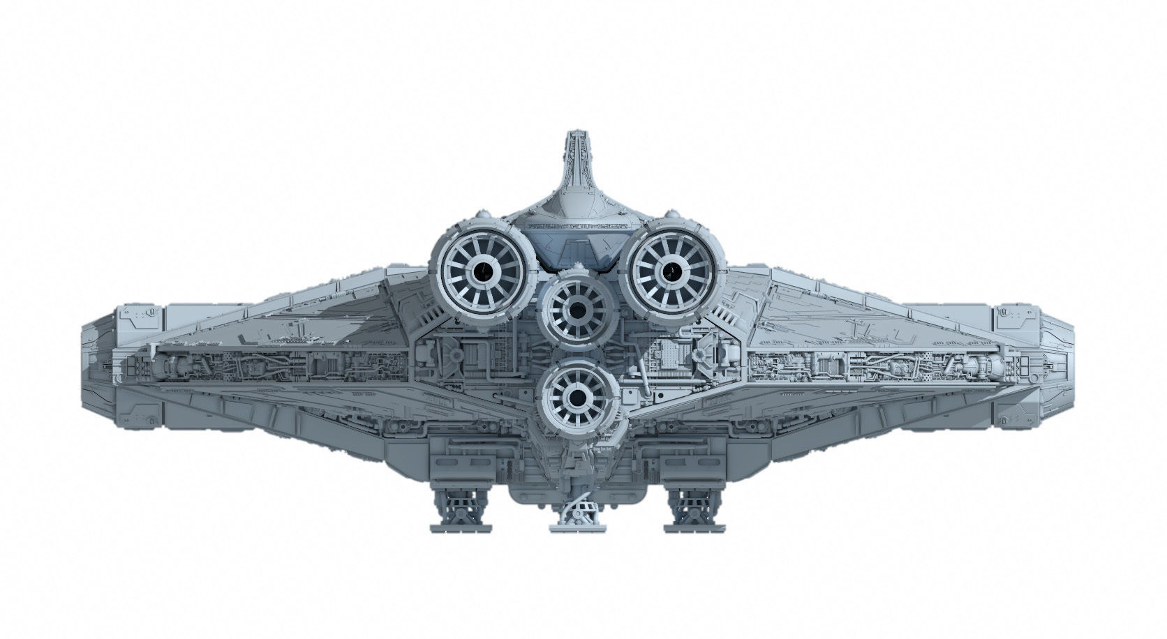 Star Wars Ahsoka serie Ghost with Fantom  3D print model_7