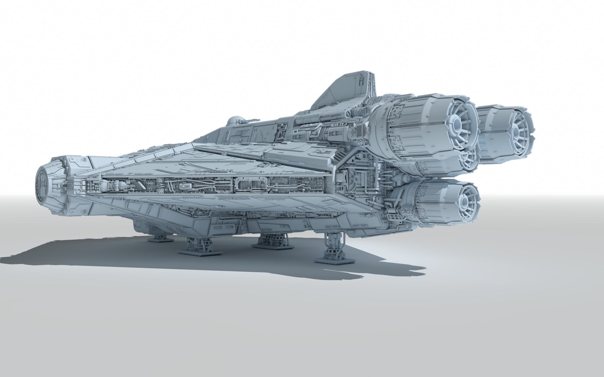 Star Wars Ahsoka serie Ghost with Fantom  3D print model_1