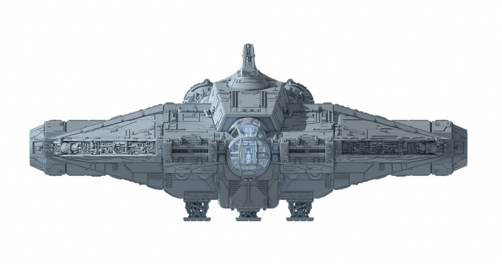 Star Wars Ahsoka serie Ghost with Fantom  3D print model_5