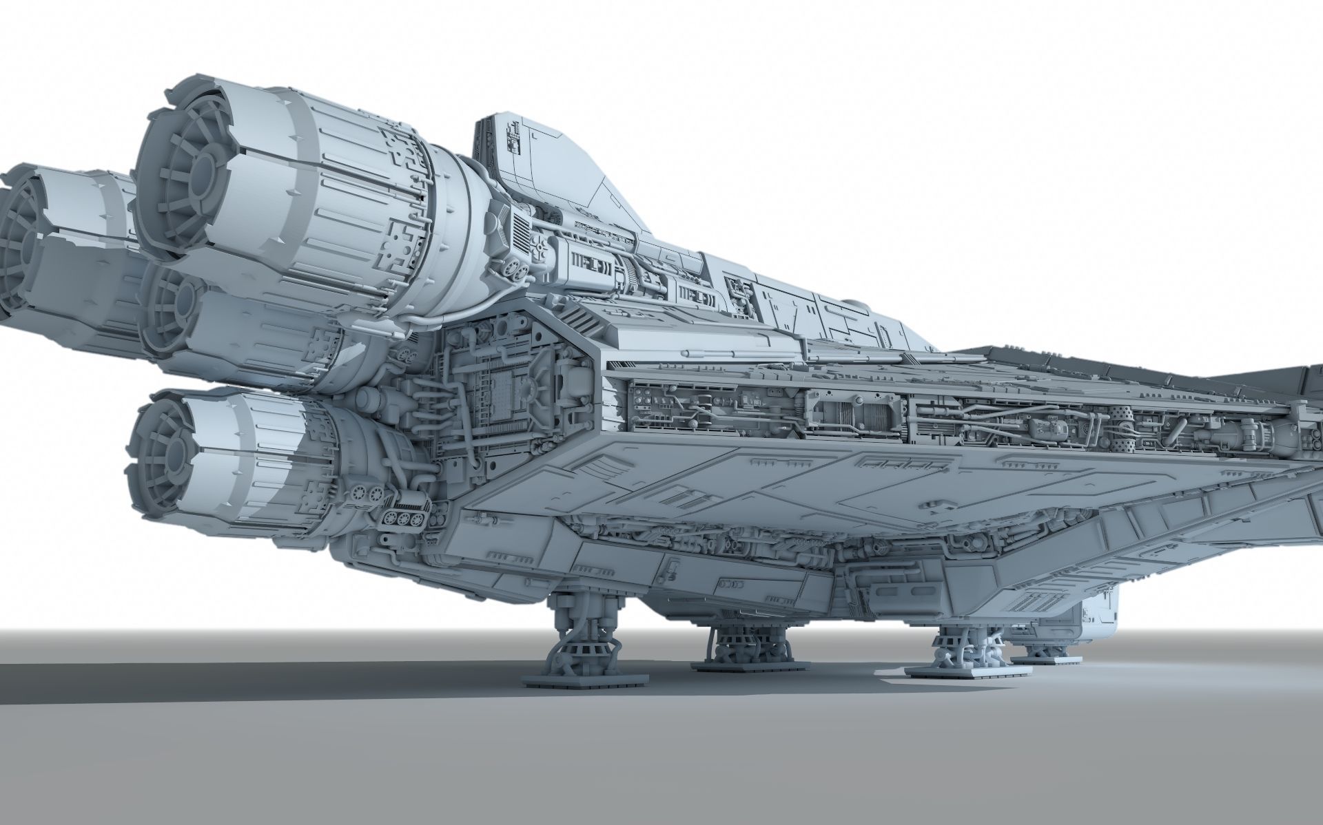 Star Wars Ahsoka serie Ghost with Fantom  3D print model_3