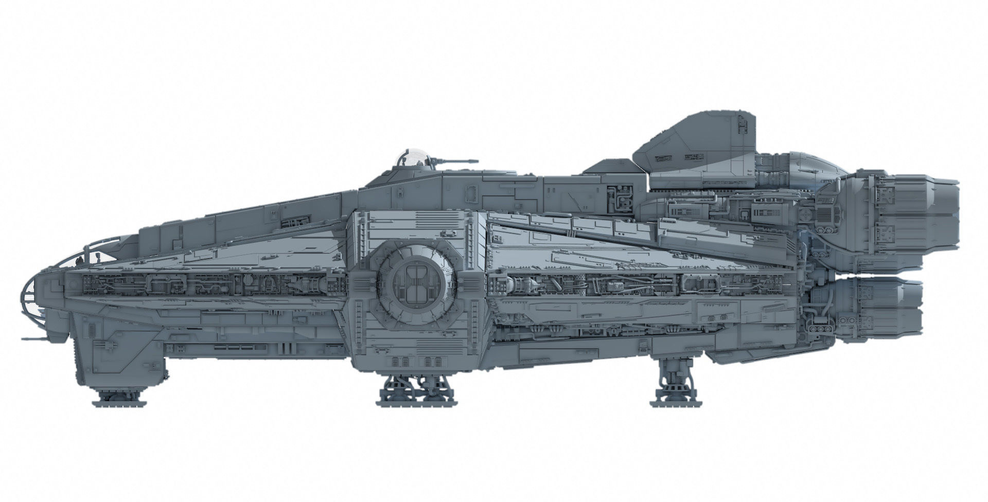 Star Wars Ahsoka serie Ghost with Fantom  3D print model_6