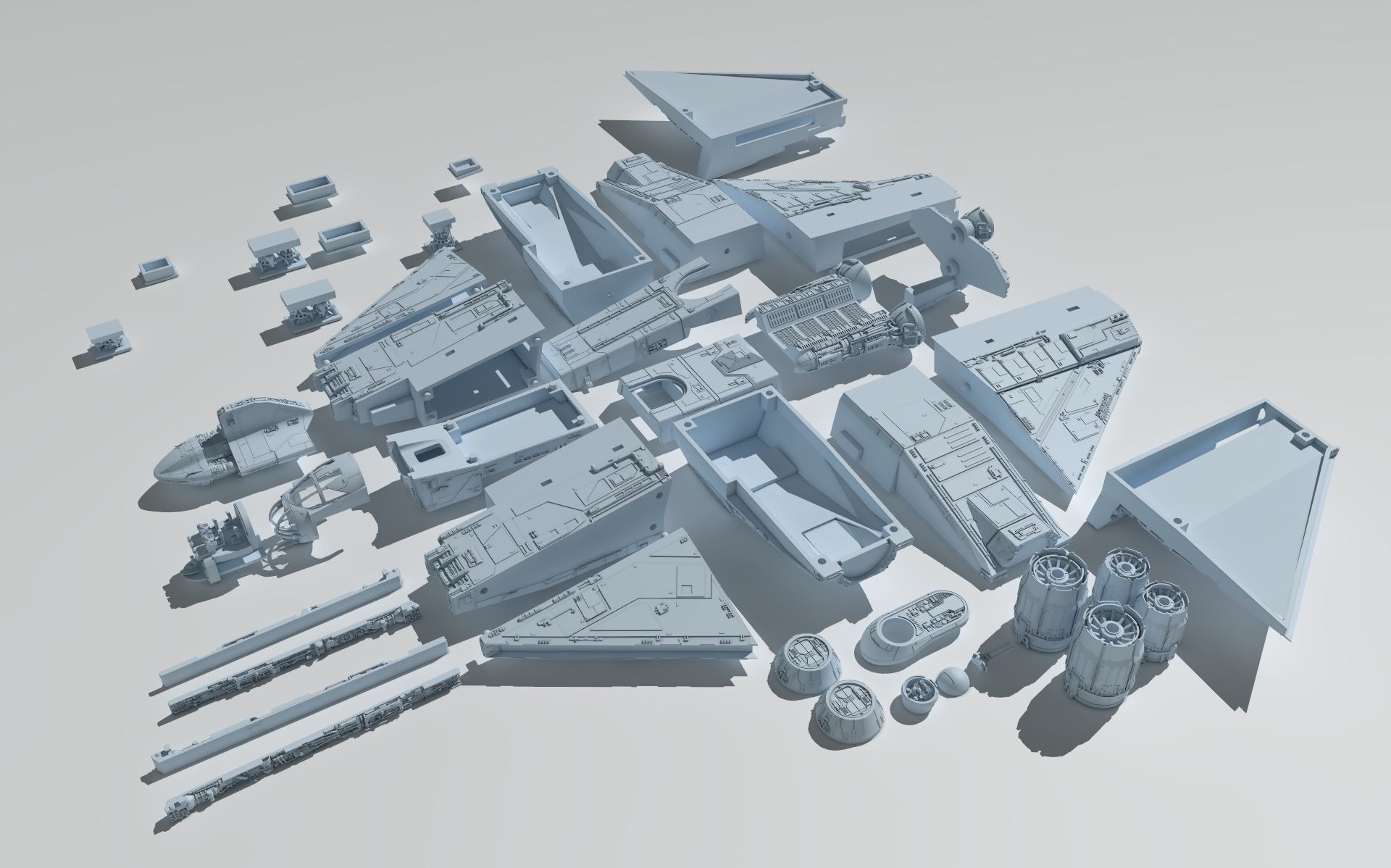 Star Wars Ahsoka serie Ghost with Fantom  3D print model_10