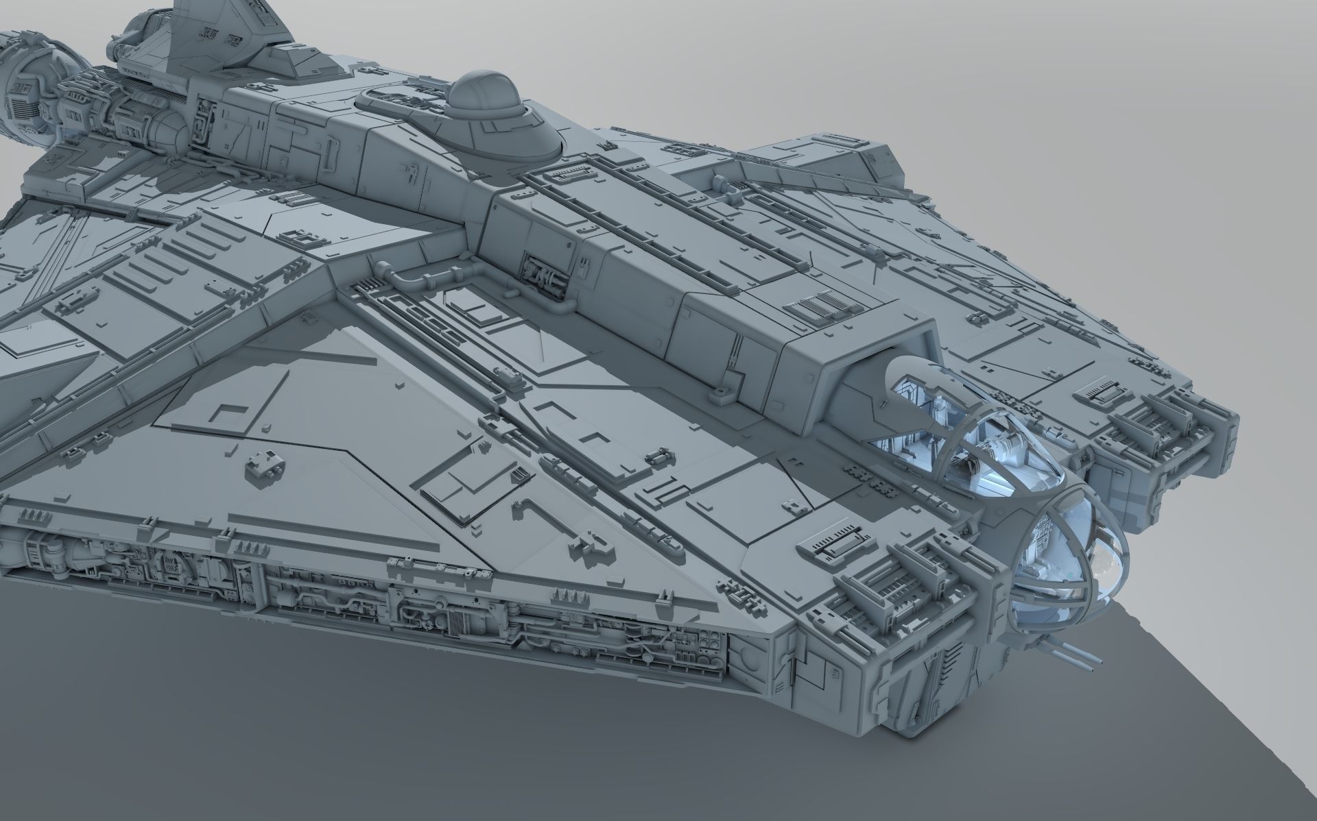 Star Wars Ahsoka serie Ghost with Fantom  3D print model_4