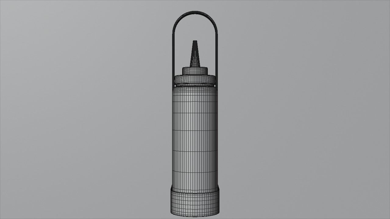 Condiment containers 3D model_7