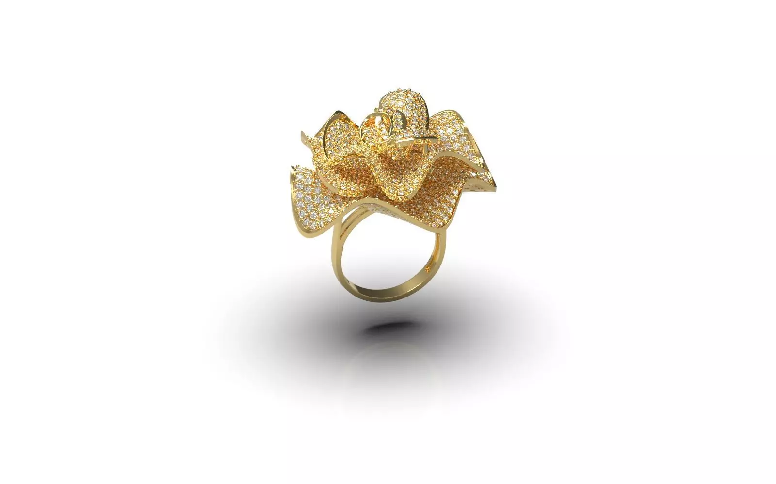 flower ring Free 3D print model