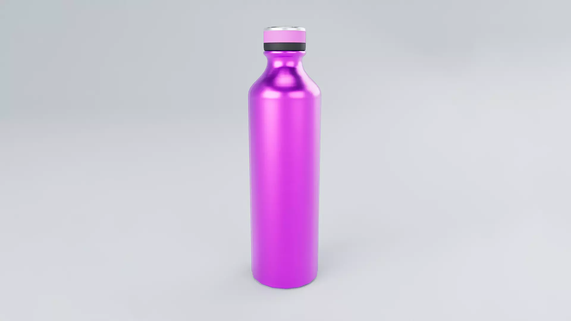 Metal Water Bottle Free low-poly 3D model