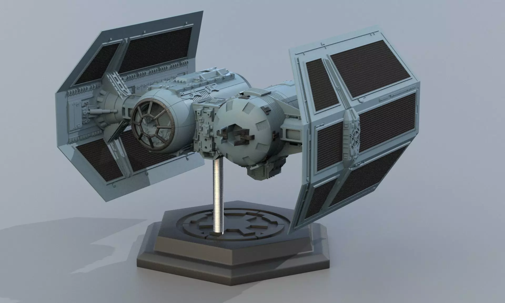 Star Wars Empirse Stricks Back Tie Bomber 3D print model_0