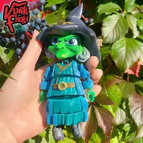 Witch Flexi Print In Place plus figure and keychain