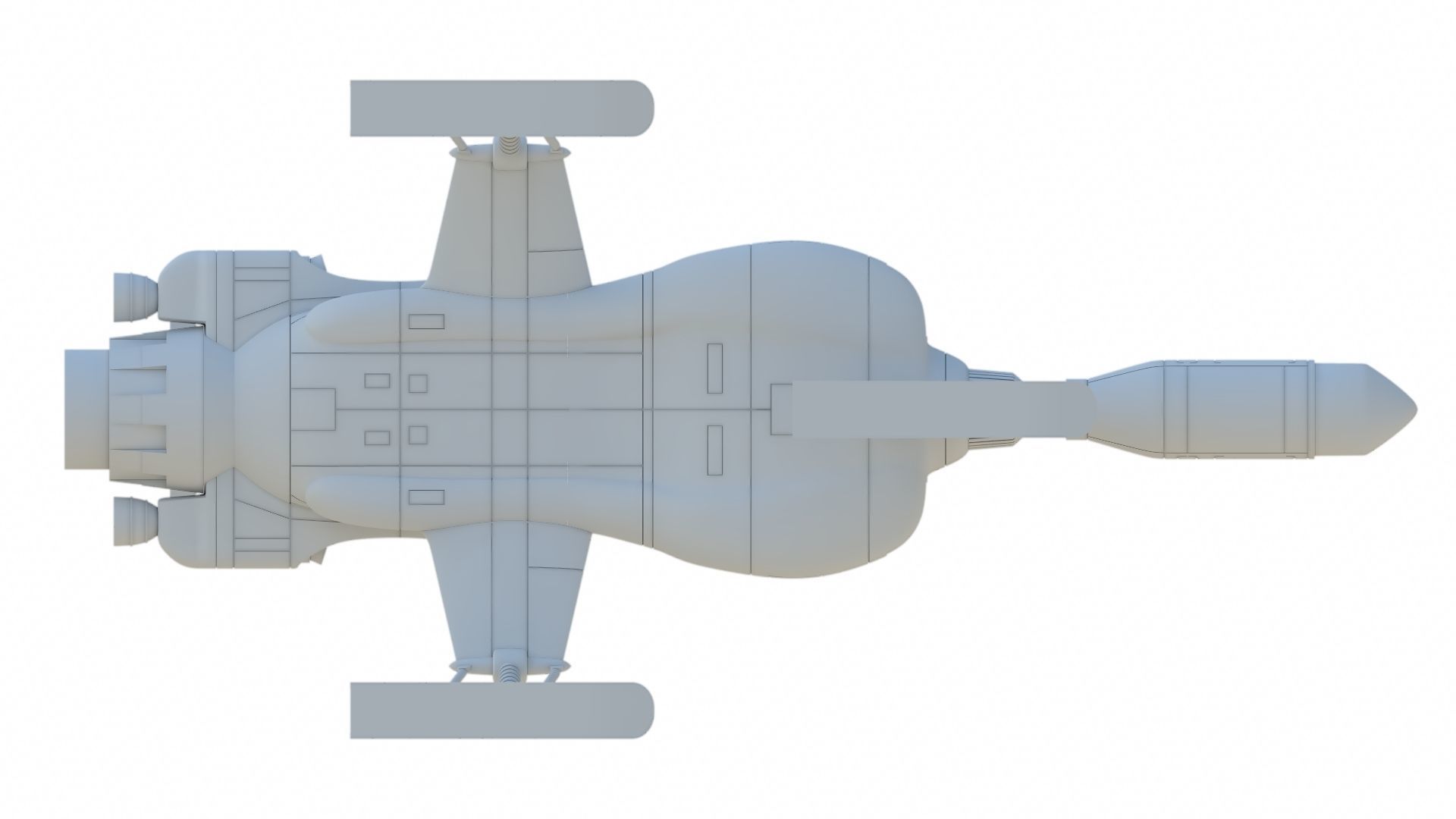 UFO Interceptor 3D print model_6