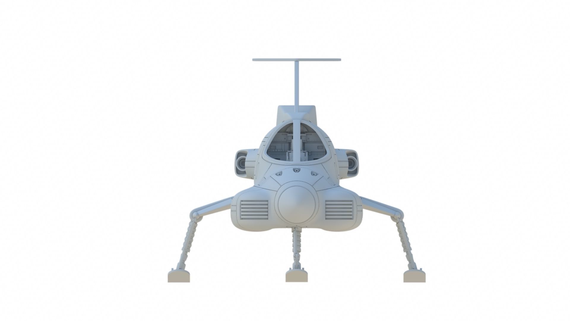 UFO Interceptor 3D print model_4