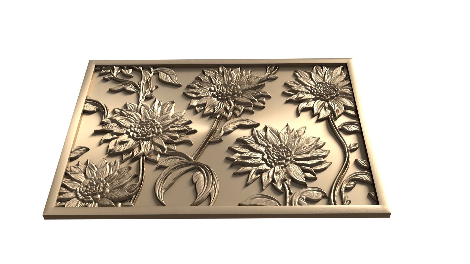 Modern Wall Panel Relief for CNC and 3D Printing 06  3D print model_4
