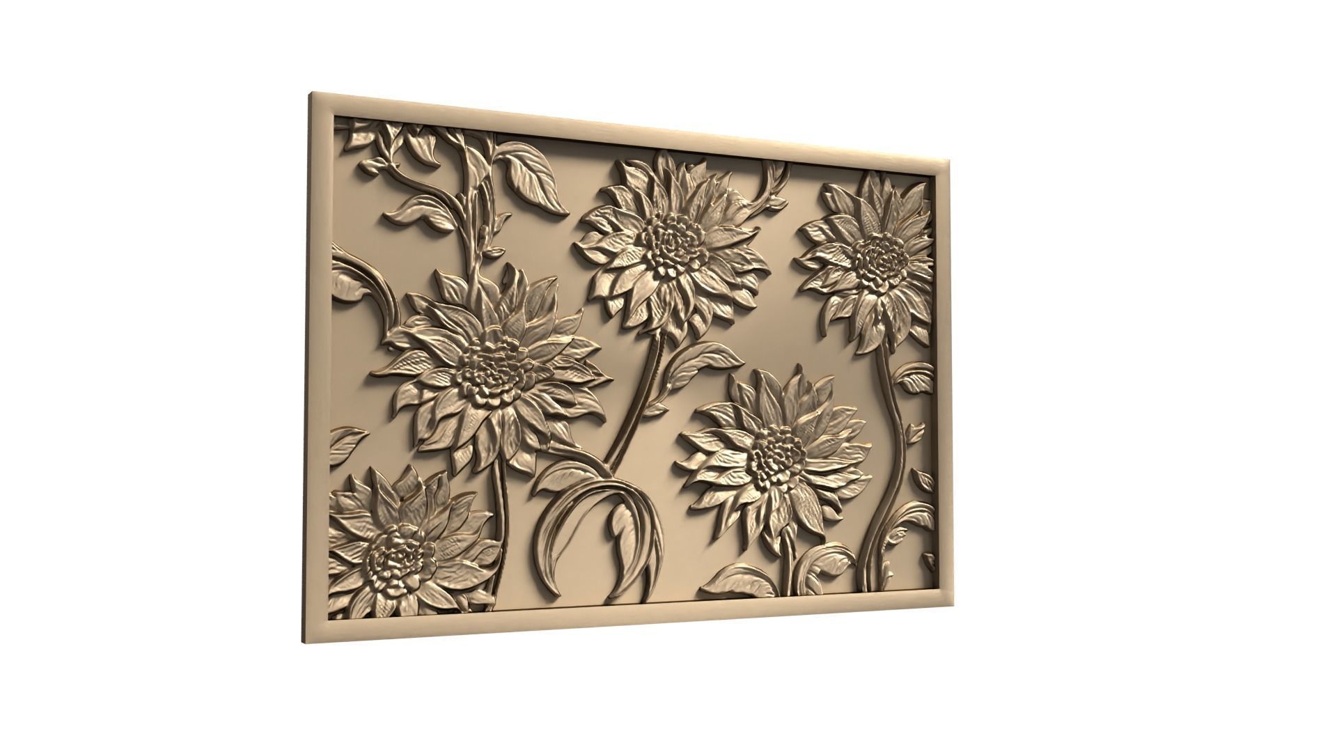 Modern Wall Panel Relief for CNC and 3D Printing 06  3D print model_9