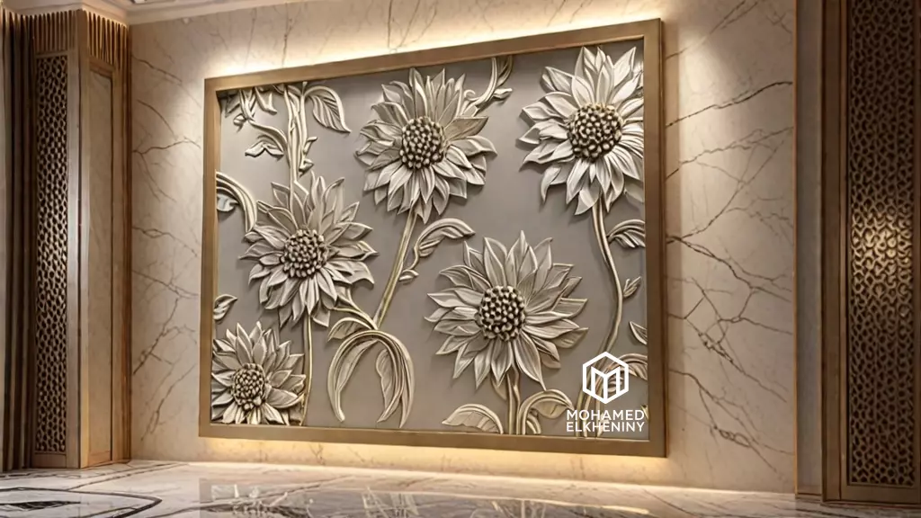 Modern Wall Panel Relief for CNC and 3D Printing 06  3D print model_0