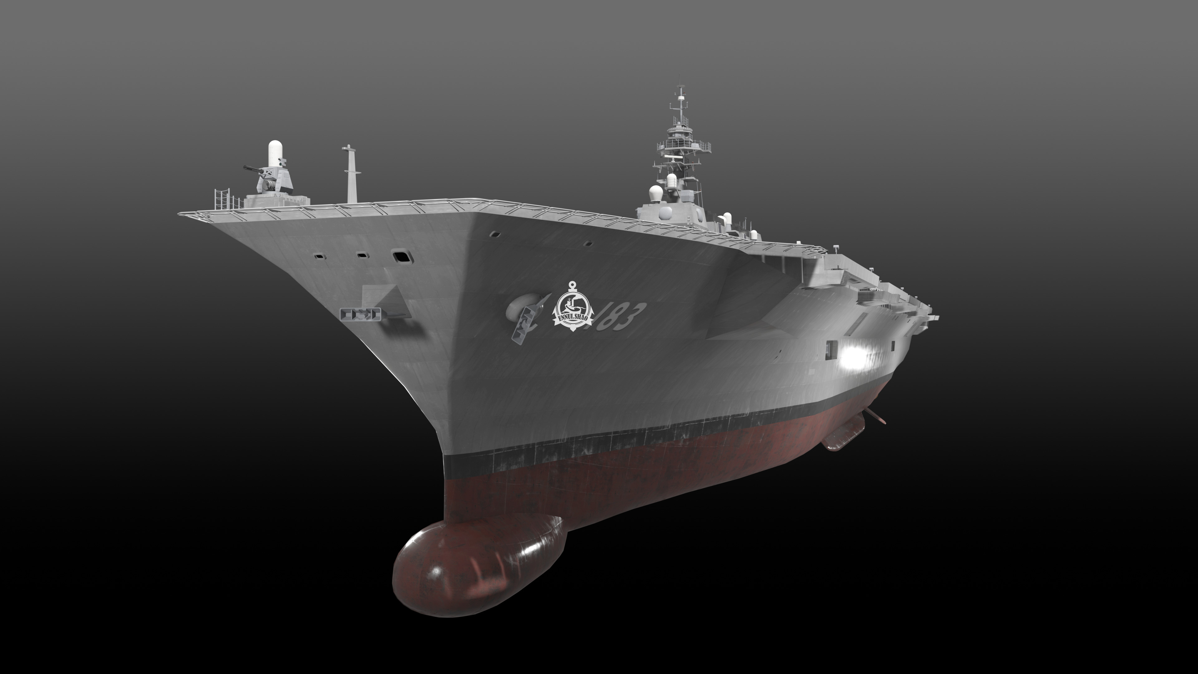 JS Izumo DDH-183 3D model_13