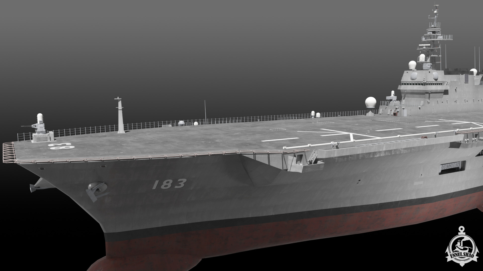 JS Izumo DDH-183 3D model_10