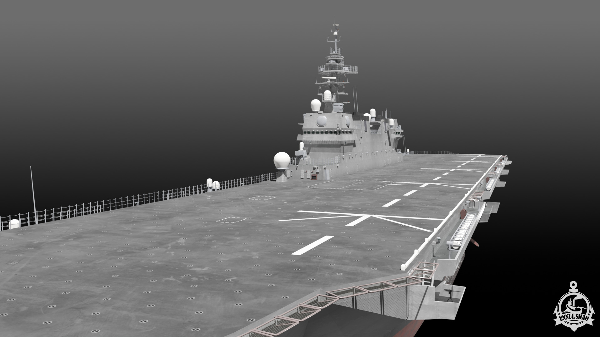 JS Izumo DDH-183 3D model_11