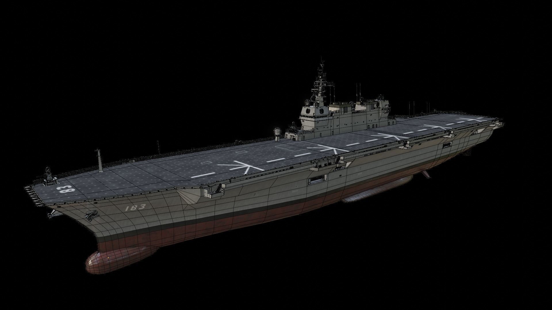 JS Izumo DDH-183 3D model_20