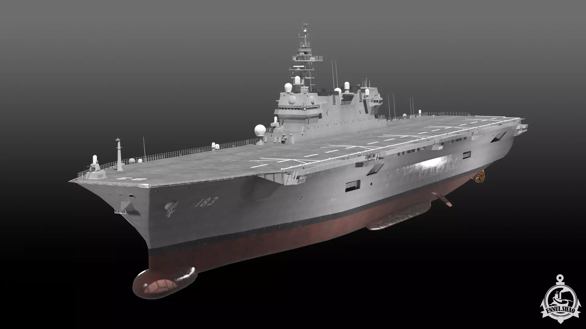 JS Izumo DDH-183 3D model_0