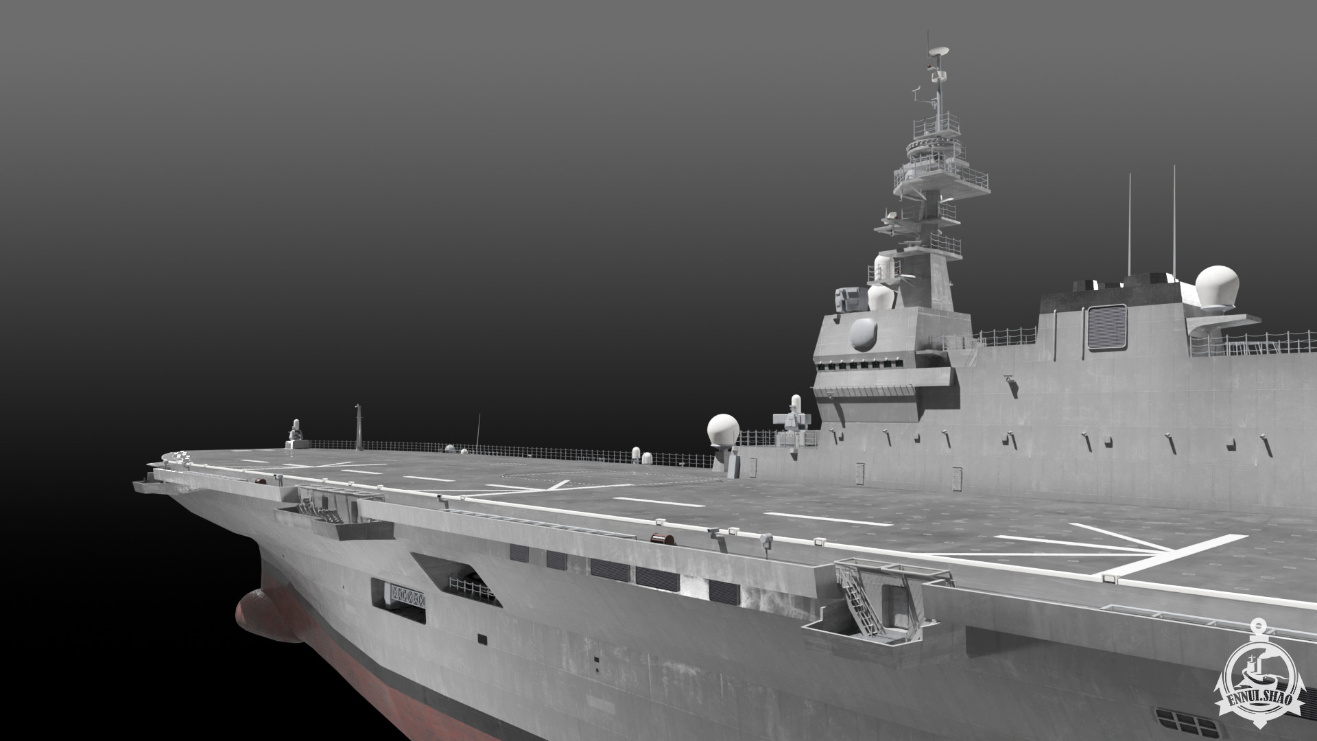 JS Izumo DDH-183 3D model_18