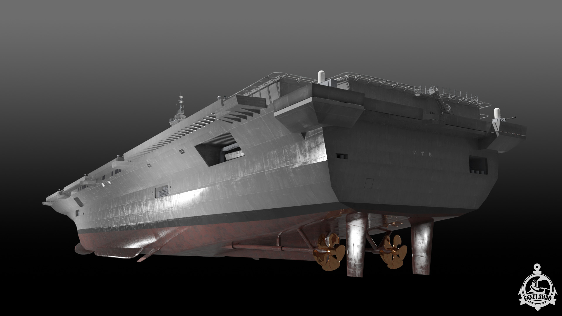 JS Izumo DDH-183 3D model_17
