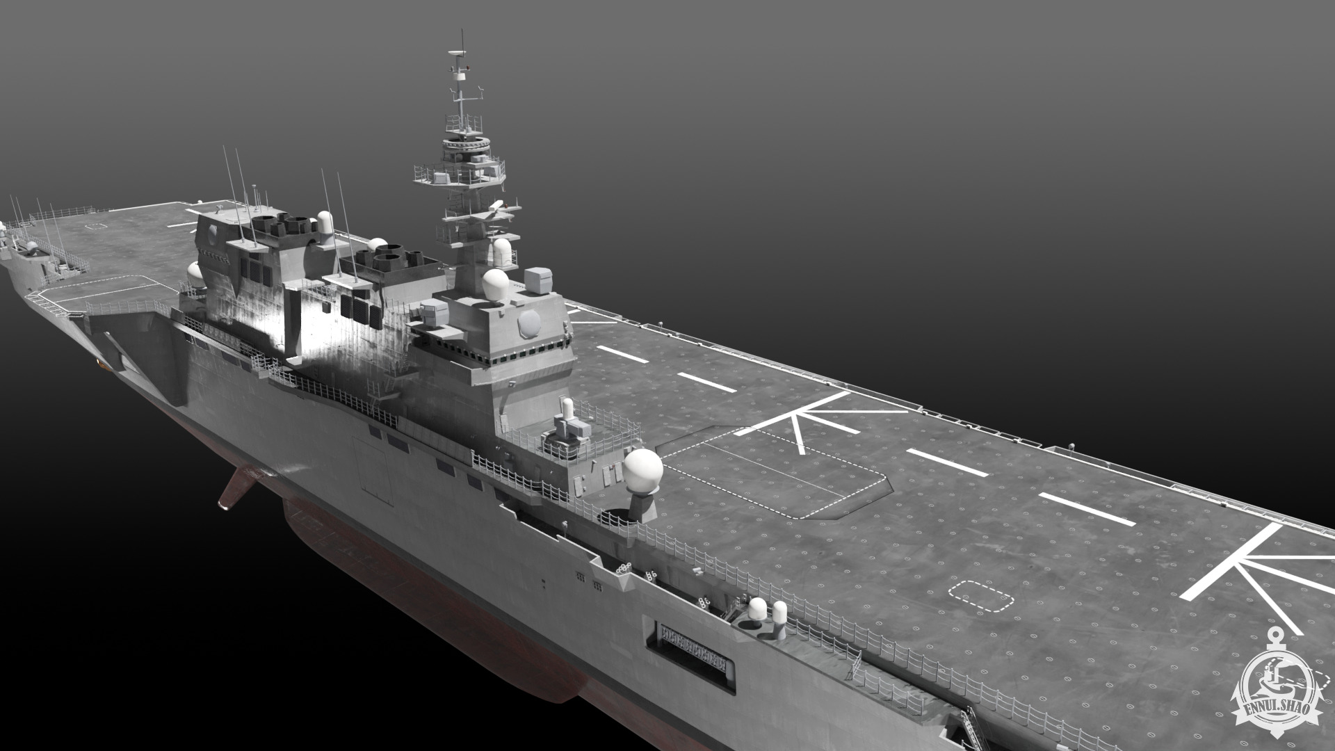JS Izumo DDH-183 3D model_14