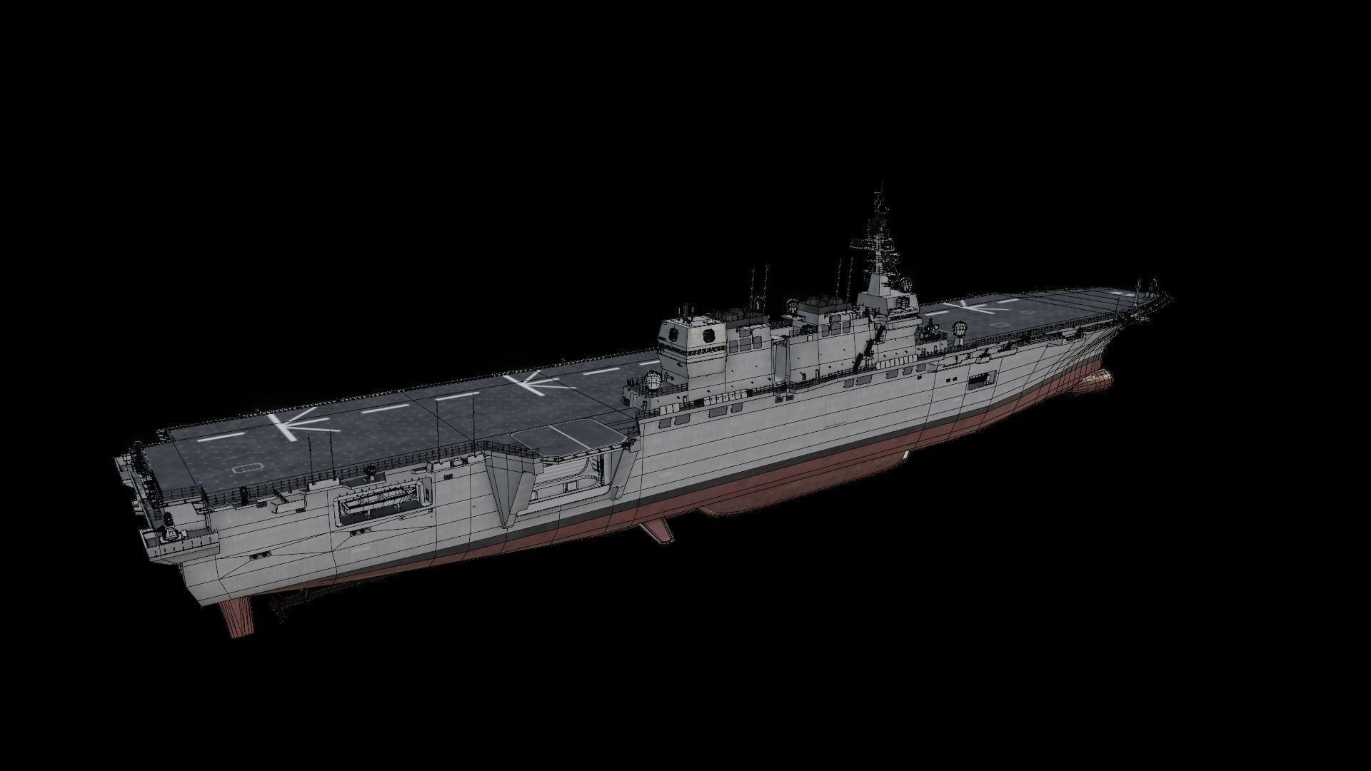 JS Izumo DDH-183 3D model_21