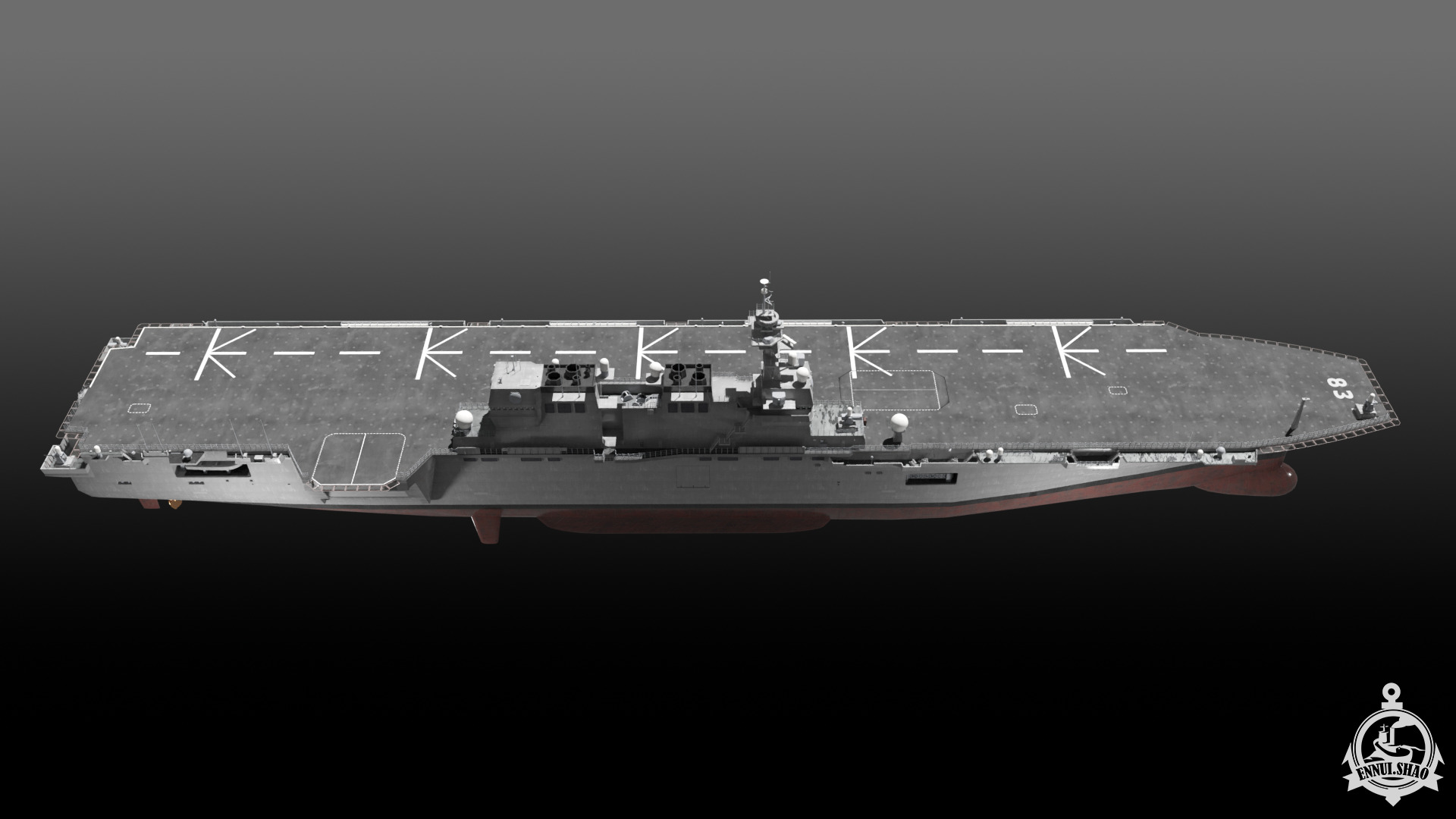 JS Izumo DDH-183 3D model_5