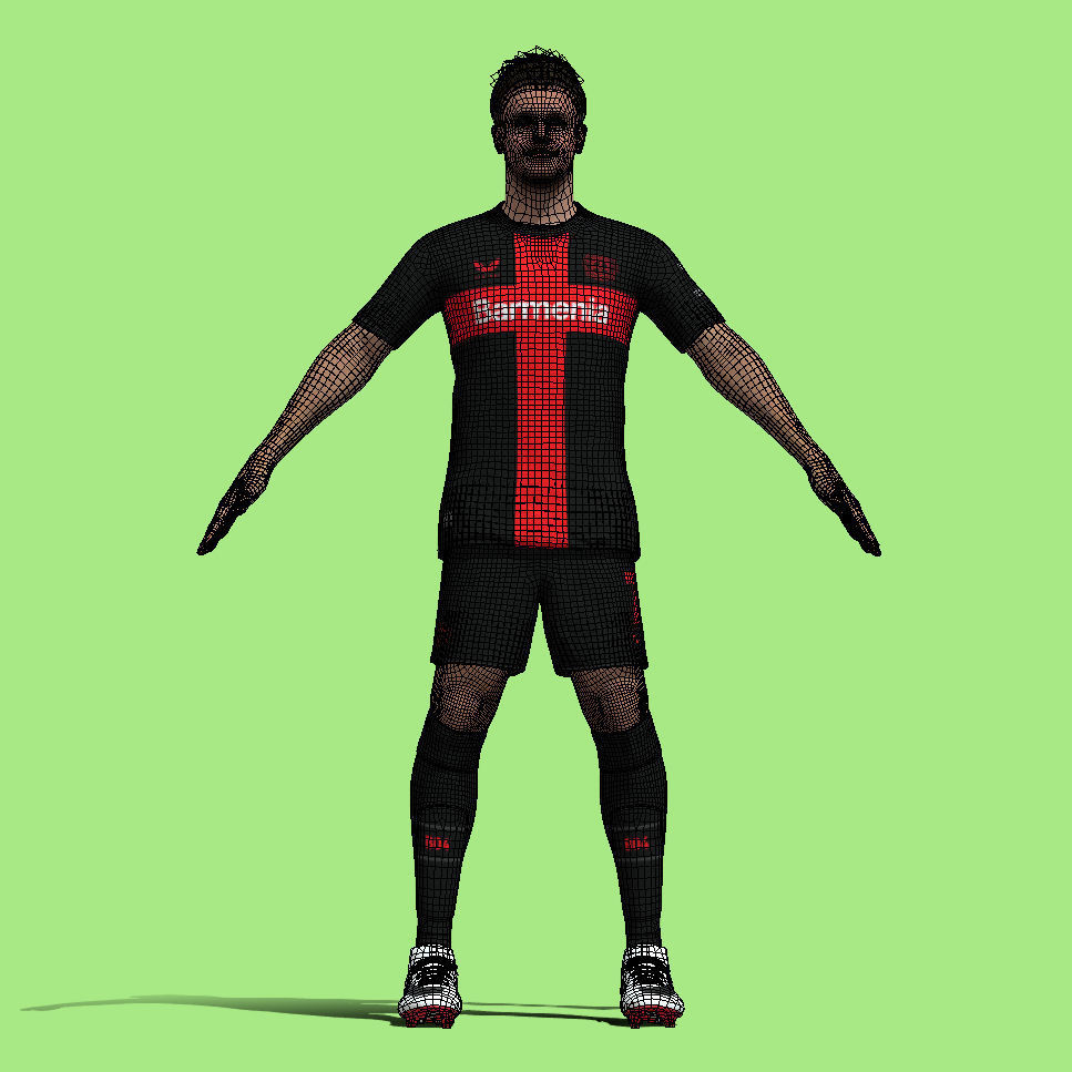 T-Pose Rigged Jonas Hofmann Leverkusen 3D model_6