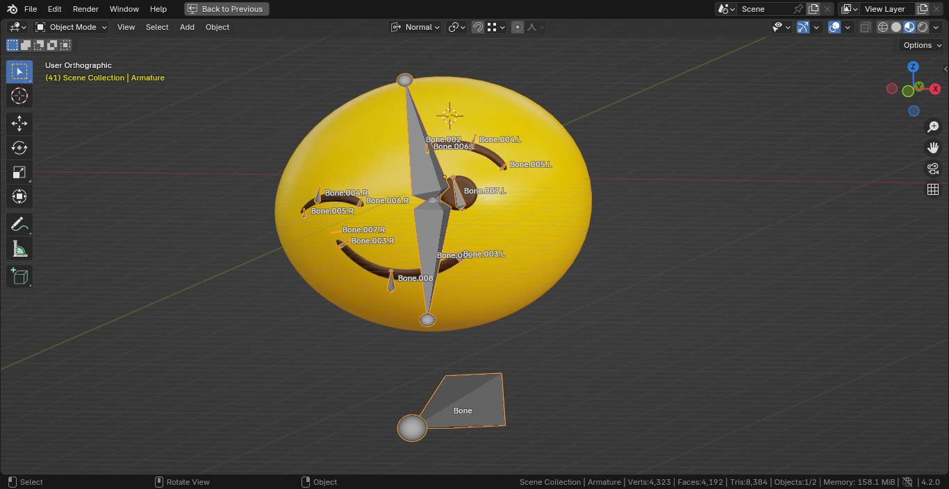 Wink Face Emoticon Emoji or Smiley 3D model_8
