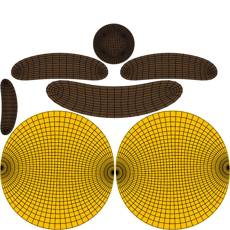 Wink Face Emoticon Emoji or Smiley 3D model_13