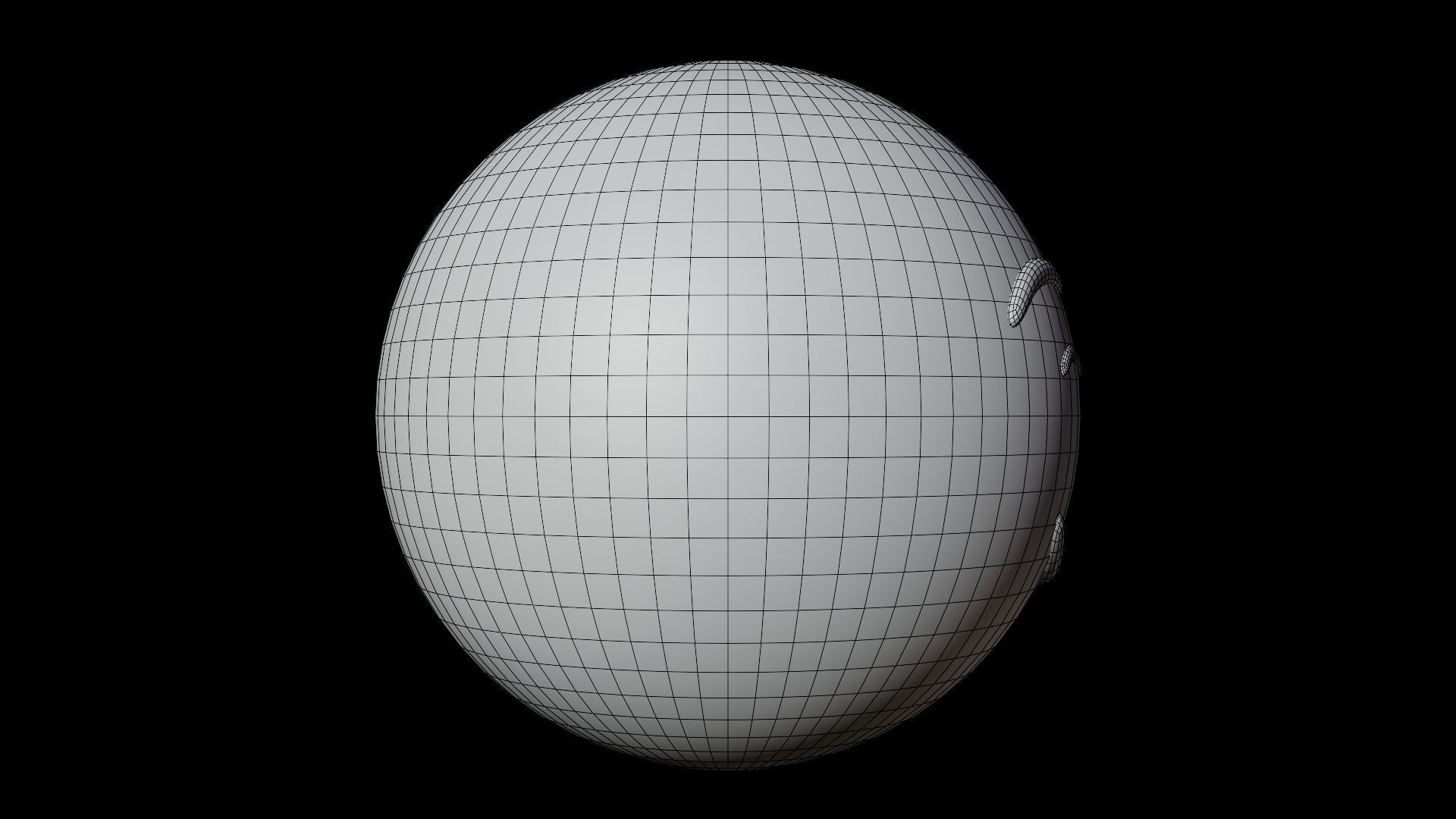 Wink Face Emoticon Emoji or Smiley 3D model_11