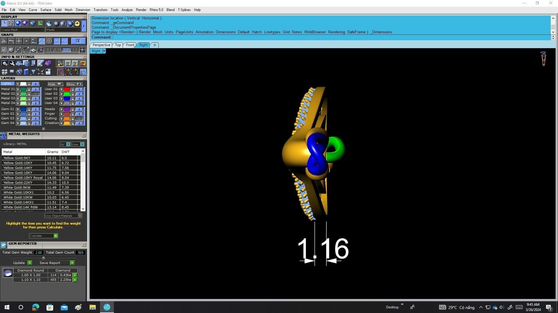 7934 diamond women bracelets 3D print model_7