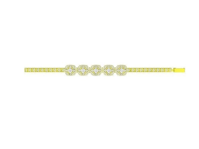 7935 diamond women bracelets  3D print model