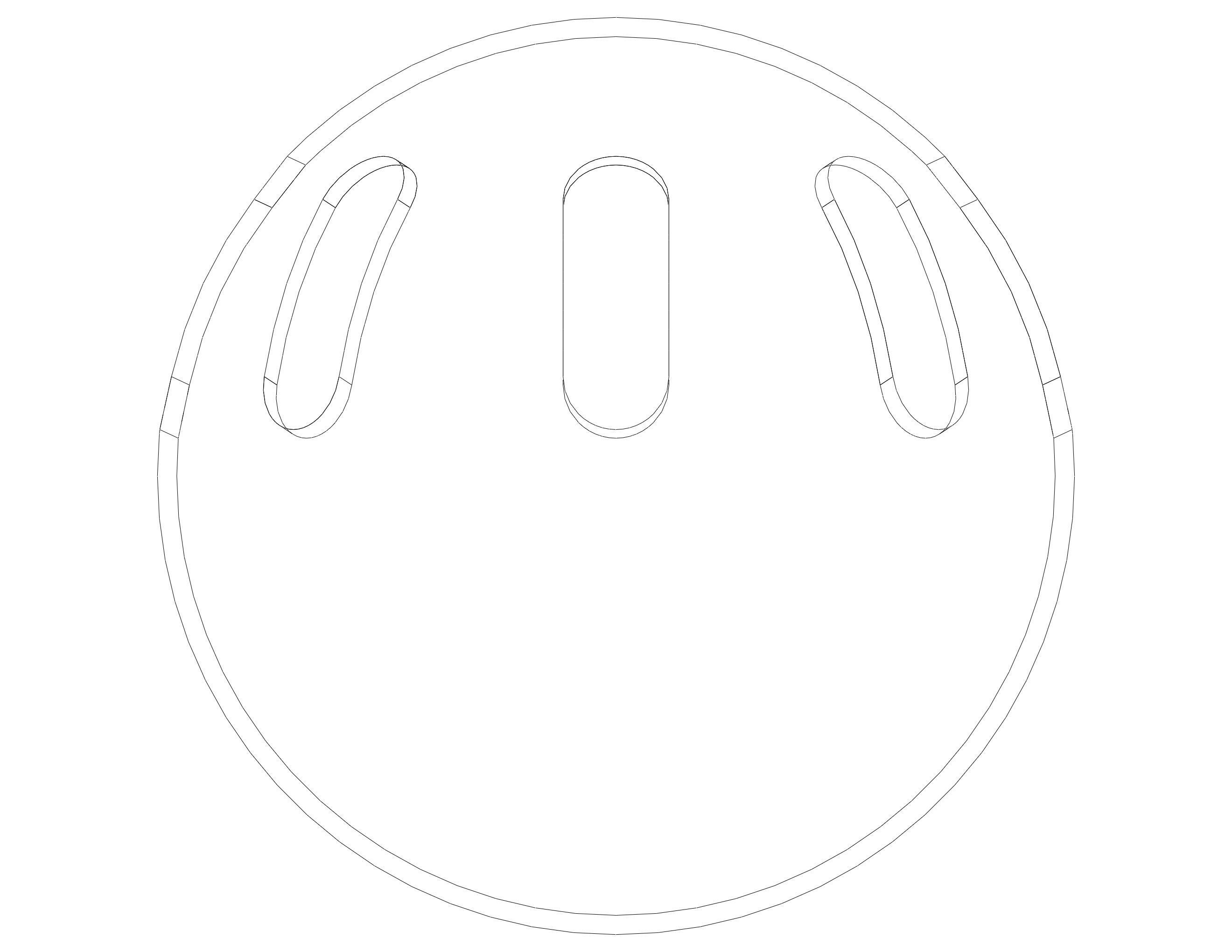 Plastic Wiffle Ball 3D print model_32