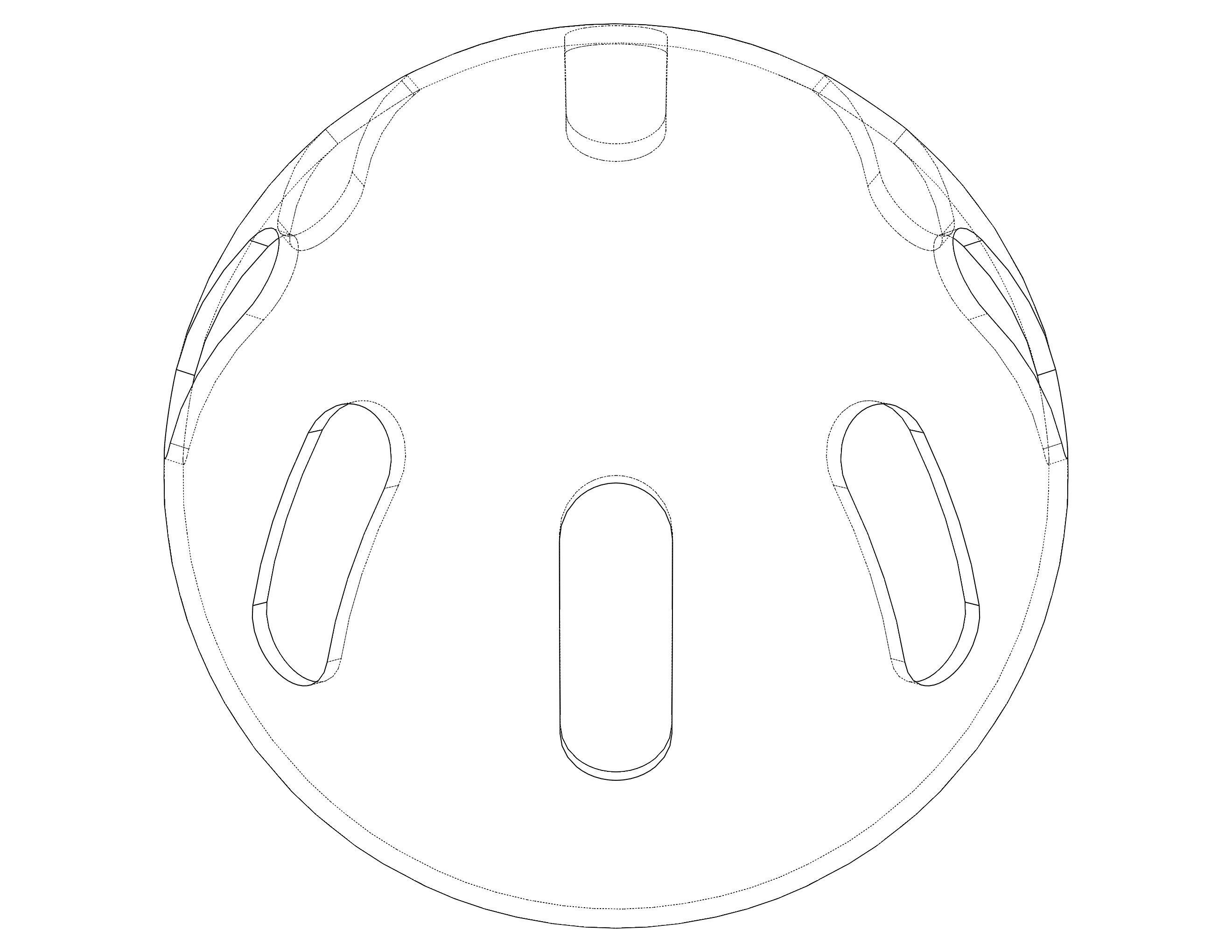 Plastic Wiffle Ball 3D print model_19