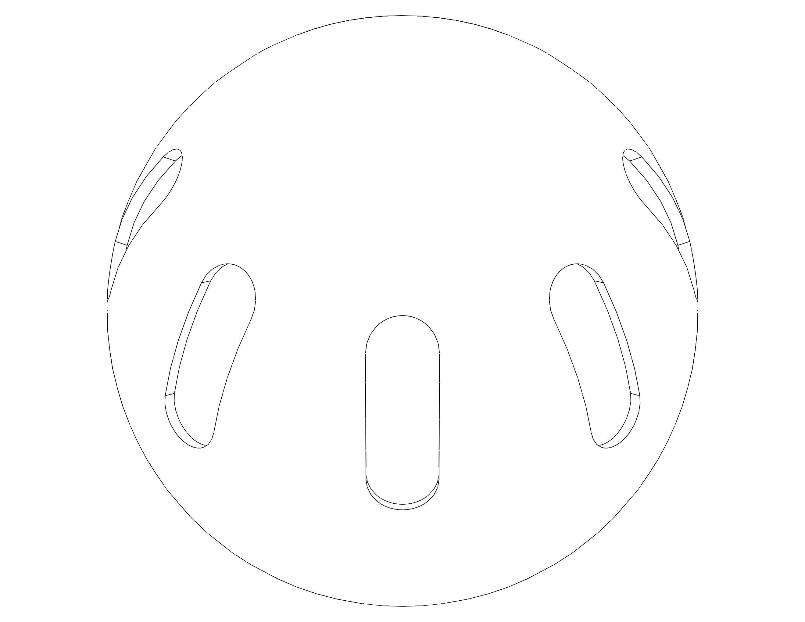 Plastic Wiffle Ball 3D print model_18