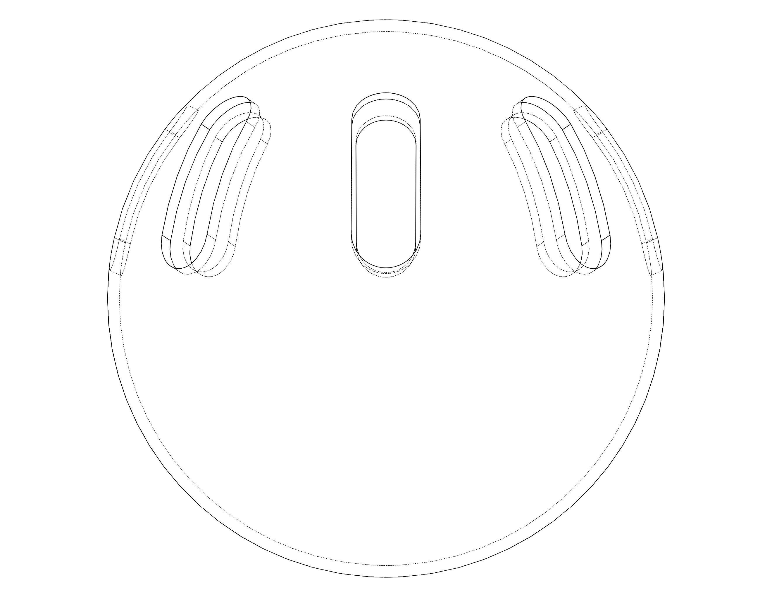 Plastic Wiffle Ball 3D print model_23